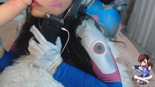 DVA OVERWATCH ASMR COSPLAY BLOWJOB SO HOT
