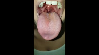 Big Mouth Burping By A Girl With A Wide Mouth