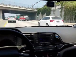 Blowjob While Stuck in SlowTraffic
