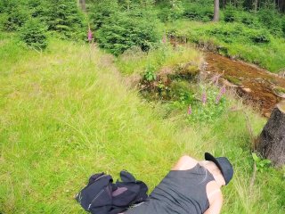 Random_Hiker Catches Masturbating Girl in Public Facefuck and AnalFuck Her