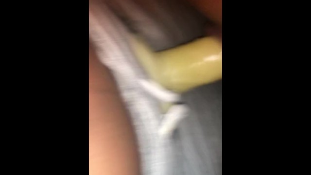 Latina babe riding dildo to creamy cum