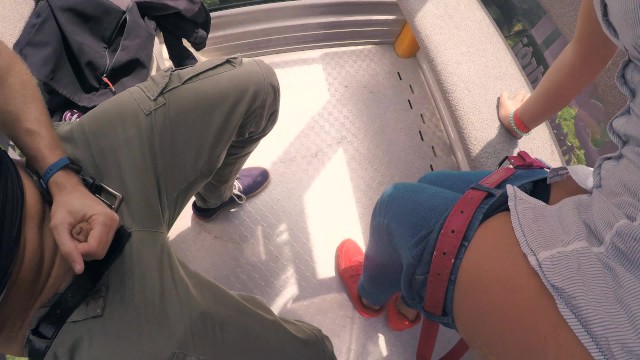 4K Public BJ and Anal Creampie in Ski Lift and lot of fuck in mountain hike 11