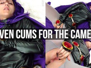 Raven Cums Hard For The Camera