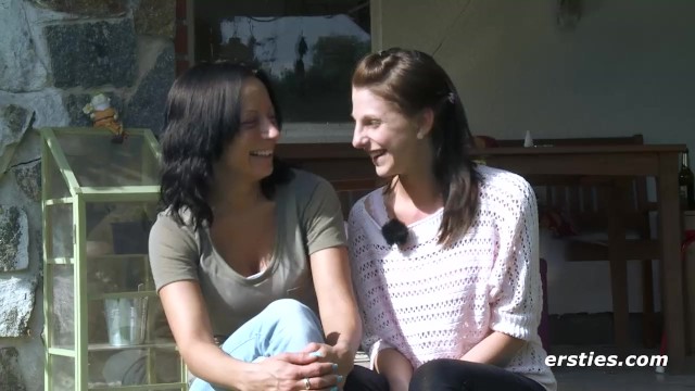 Mia and Sara Enjoy Outdoors Lesbian Sex - Ersties