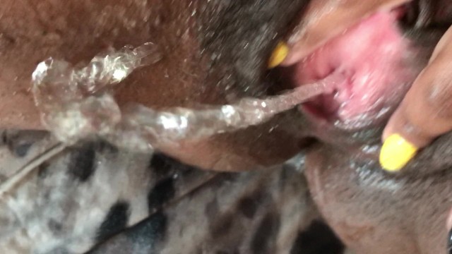 Cumming  Fingering &amp; Peeing all over myself. EXTREME CLOSE UP