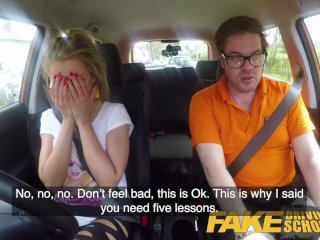 Fake Driving School Blonde Busty_Polish Tight Pussy Fucked AfterLesson