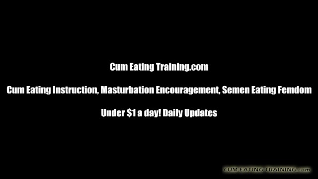 Femdom And Cum Eating Instruction Porn