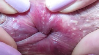 Extreme close up on my winking asshole