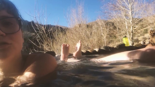 heidiv nude at the hot springs, public teasing - Heidiv