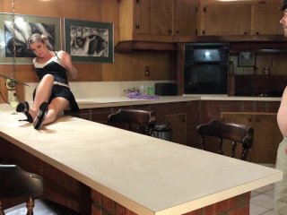 Stepbro Fucks Stepsis On The Counter Before Party - Erin Electra