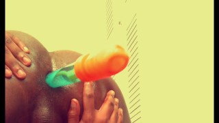WITH A TOY I FUCKING MY FAT BOOTY HOLE