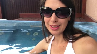 Mom Public Blowout In A Hotel Hot Tub Followed By Fucking In The Shower While Wearing A Facial Mask