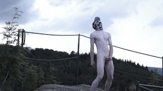 Nude On The Rock A Teen Boy Wanks