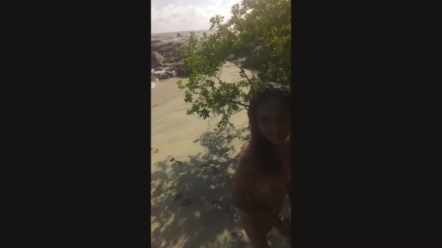 Sex on the Beach with Sarita and Fer Traveling Hippie MILF Amateur 5