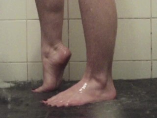Getting My Feet Nice and Wet_in the Shower!
