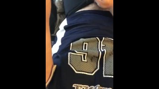 Solo Putting On My Football Jersey