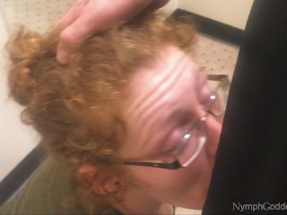 Redhead_MILF IvySucks Hubby off in a Public Changing Room CIM