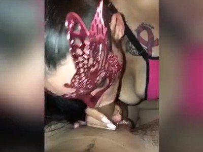 Snowbunny gives Sloppy Deepthroat BJ with Cum Explosion Part 1