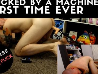 First Time Ever Anal Fuckmachine Intense Huge Orgasm