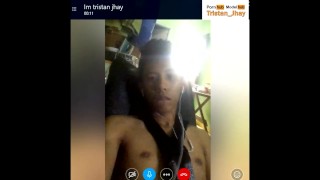 Masturbation Masturbation During An Asian Filipino Skype Video Call
