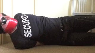 Jockstrap Cuffed And Showing Off Bound Bouncer