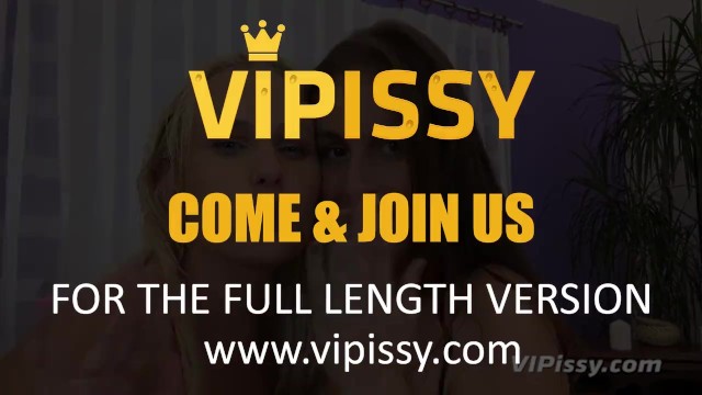 Vipissy - Big titted pissing lesbians share a vibrator - Angel Wicky, Antonia Sainz