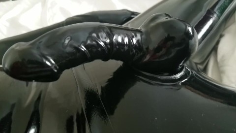 Cocks In Latex - Close-up Latex Cock and Mask - Pornhub.com