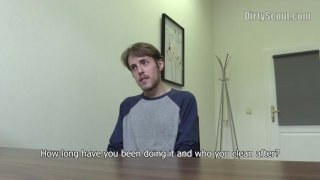 DIRTY SCOUT 154 Amateur With Wavy Hair Bends Over And Takes It In The Ass Bareback