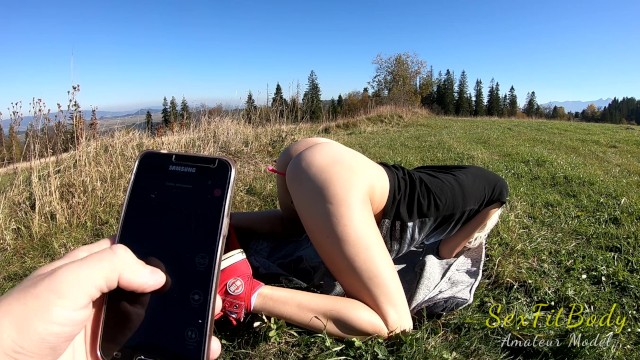 Fun in the Mountains With Lovense Toy! 19