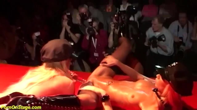 real lesbian porn on public stage