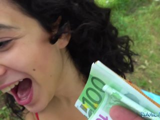 Public Agent Hot_Tight Spanish Pussy Fucked Outside for Cash