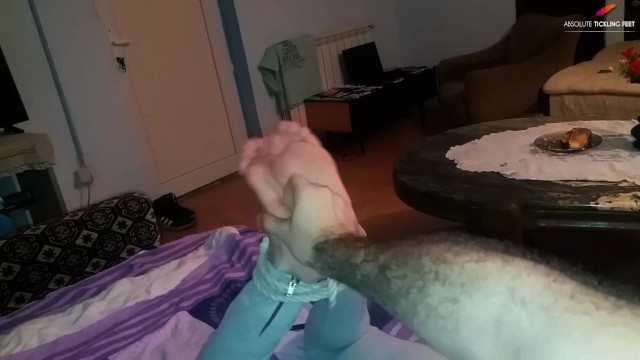 Wife hogtied and tickled 15