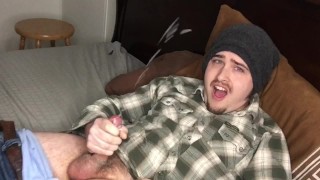 Smile Long Intense Orgasm Moaning Guy Vocal Cums & Inadvertent Self Facials