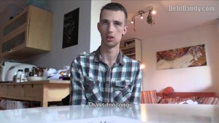 DEBT DANDY 271 Nerdy Twink In A Plaid Shirt Couldn't Turn Down A Large Cash Offer
