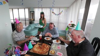 Bangbros's Old Man Roger Turned 68 So We Got Him Barista Akira Shell