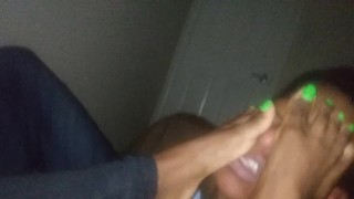 Ebony Sucking Her Own Toes - Sucking Ebony Toes - Pornhub.com