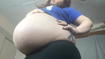 Bloated Pregnant Pussy - Last day of pregnancy voyeur shower and shave | Modelhub.com