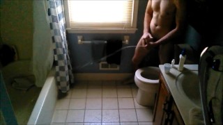 Amatőr Pasi Nagyot Pisil Makkja Izgatása Közben