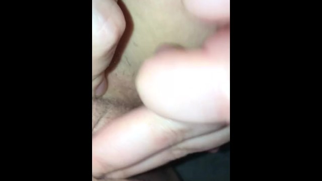 Clit rubbing orgasm very up close
