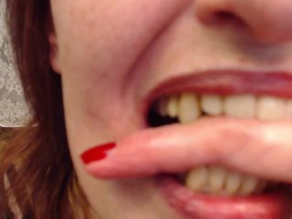V200 Licking Biting Tongue, Teeth Lips Upclose Custom Request With Dawnskye