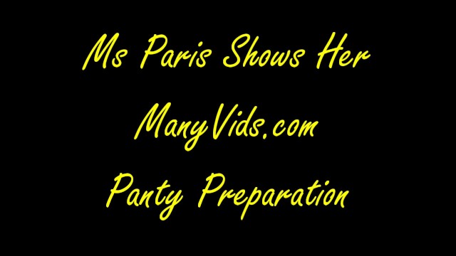 Ms Paris Shows Her Sold ManyVids Panty Preparation 2