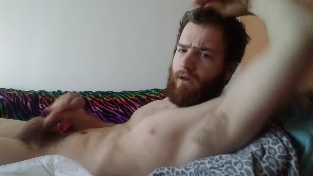 Bearded Hairy Gay Cums