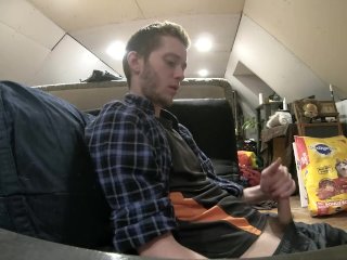Straight Redneck Boy Beautiful Cumload, Great Moaning Jerk! Flint-Wolf.com