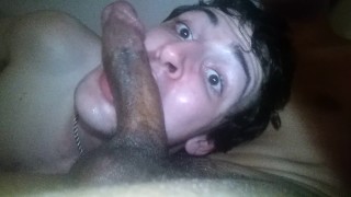 While Daddy Is Away A Spun Twink Slut Slurps On A Landscaper's Bbc