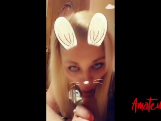 SNAPCHAT BUNNY_Gives Blowjob for Cum xxx