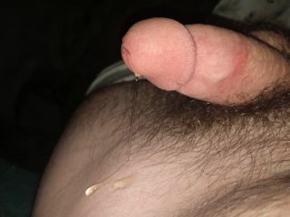 Precumming All Over Myself In Bed