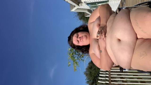 Big Tits;Public;Exclusive;Verified Amateurs;Solo Female big-boobs, public, outside, smokeing, ssbbw