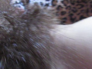 Extreme_close up on my hairy pussy and bigclit