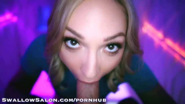  Teen POV Blowjob - Lily Labeau Gives Client Sensual Pov Blowjob & Swallows Cum - Swallow Salon