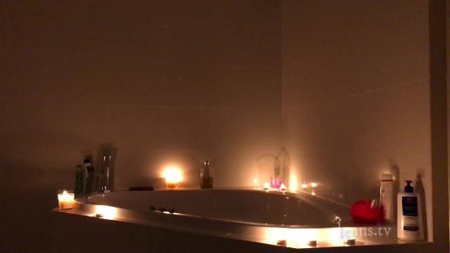 Sarah takes a bath in the Bathroom, plays with Jacuzzi lights the candles